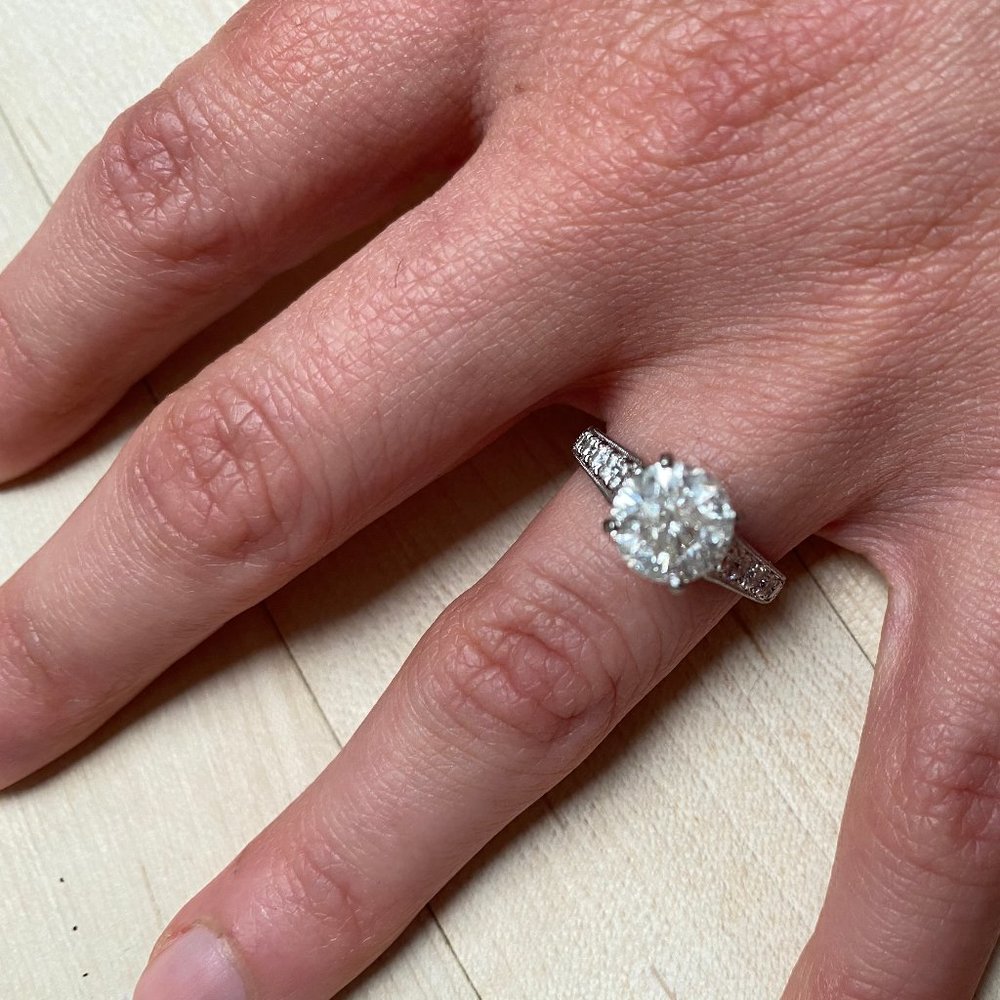 DIAMOND RING WEDDING ENGAGEMENT RING SHANE CO - Picture 11 of 14